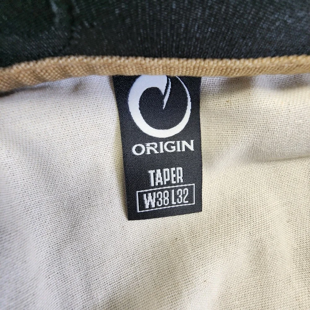 Origin USA Men's 38x32 Moab Stretch Cotton Pant Taper Canvas Tan
